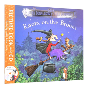 女巫扫帚排排坐 儿童启蒙故事绘本书 英文原版 Room on the Broom Julia Donaldson唐纳森 朱莉娅