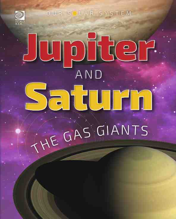 预售按需印刷Our Solar System: Jupiter and Saturn: The Gas Giants