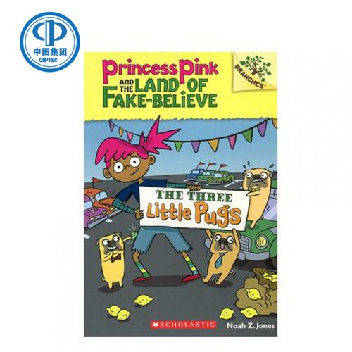 英文原版The Three Little Pugs粉红公主与不可信国3学乐桥梁书