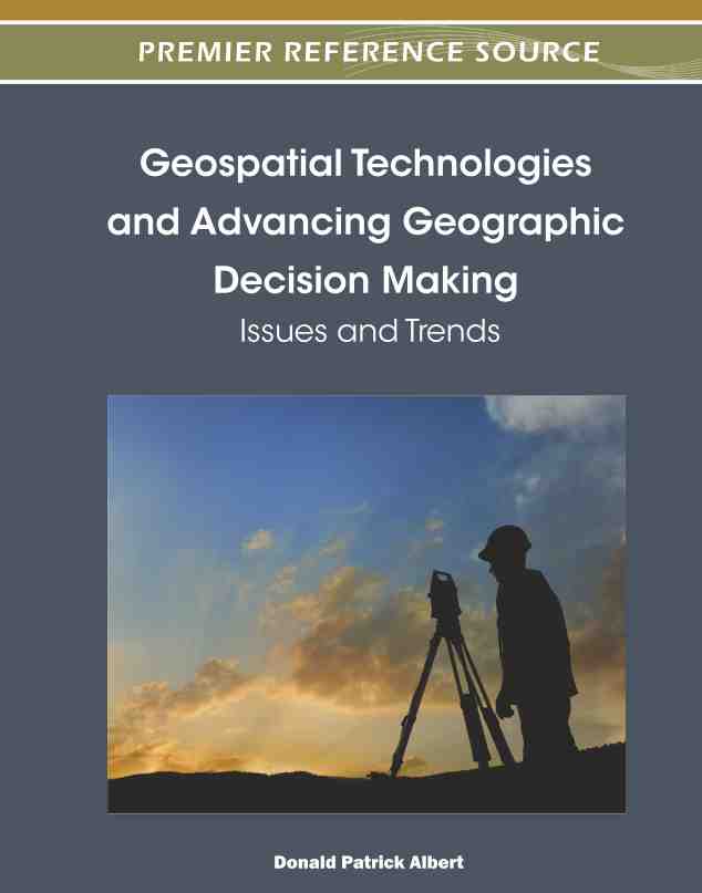 预售按需印刷 Geospatial Technologies and Advancing Geographic Decision Making