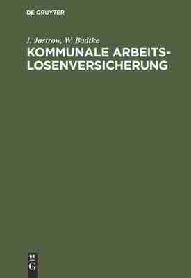 预售 按需印刷 Kommunale Arbeitslosenversicherung