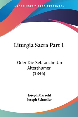 预售 按需印刷Liturgia Sacra Part 1德语ger