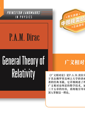 普林斯顿预售 广义相对论 General Theory of Relativity [9780691011462]