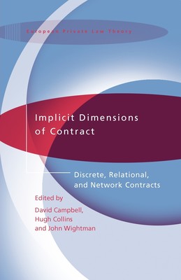 【预售 按需印刷】Implicit Dimensions of Contract