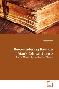 【预售 按需印刷】Re-considering Paul de Man s Critical Stance