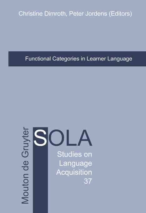 预售按需印刷 Functional Categories in Learner Language