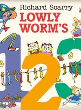 进口原版/LOWLY WORM’S 123/Richard/Scarry