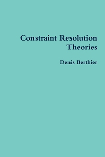 Theories 按需印刷 Resolution Constraint 预售