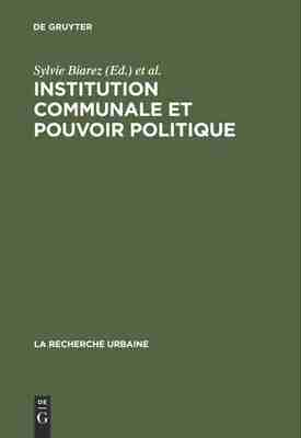 预售 按需印刷 Institution communale et pouvoir politique