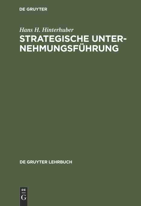 预售 按需印刷 Strategische Unternehmungsführung 书籍/杂志/报纸 原版其它 原图主图