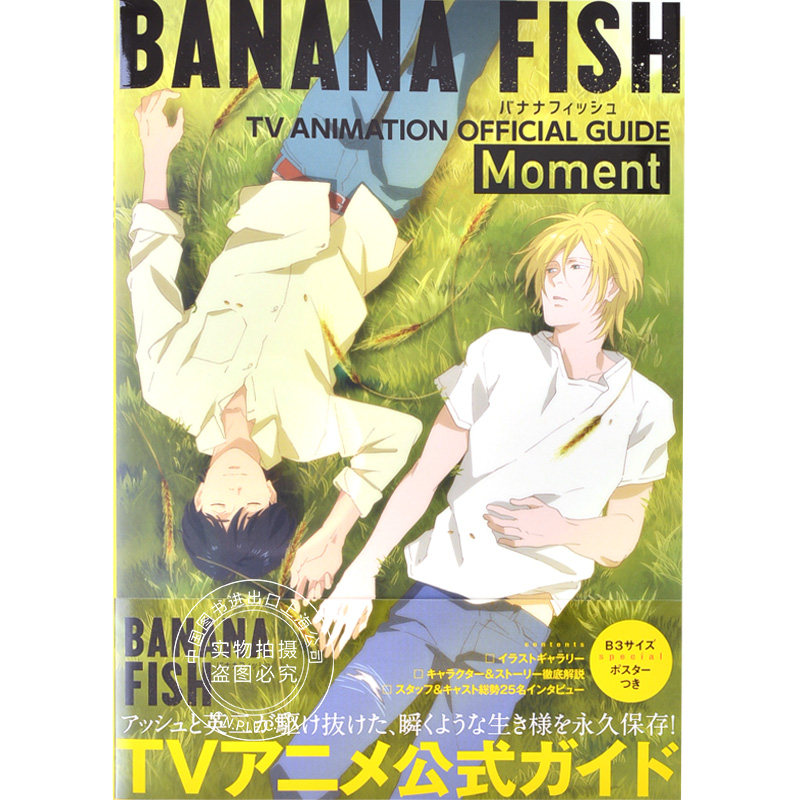 进口日文 banana fish 战栗杀机 tv动画公式书 banana