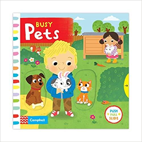 busy books busy pets board book 英文原版 忙碌的宠物 进口儿童故事