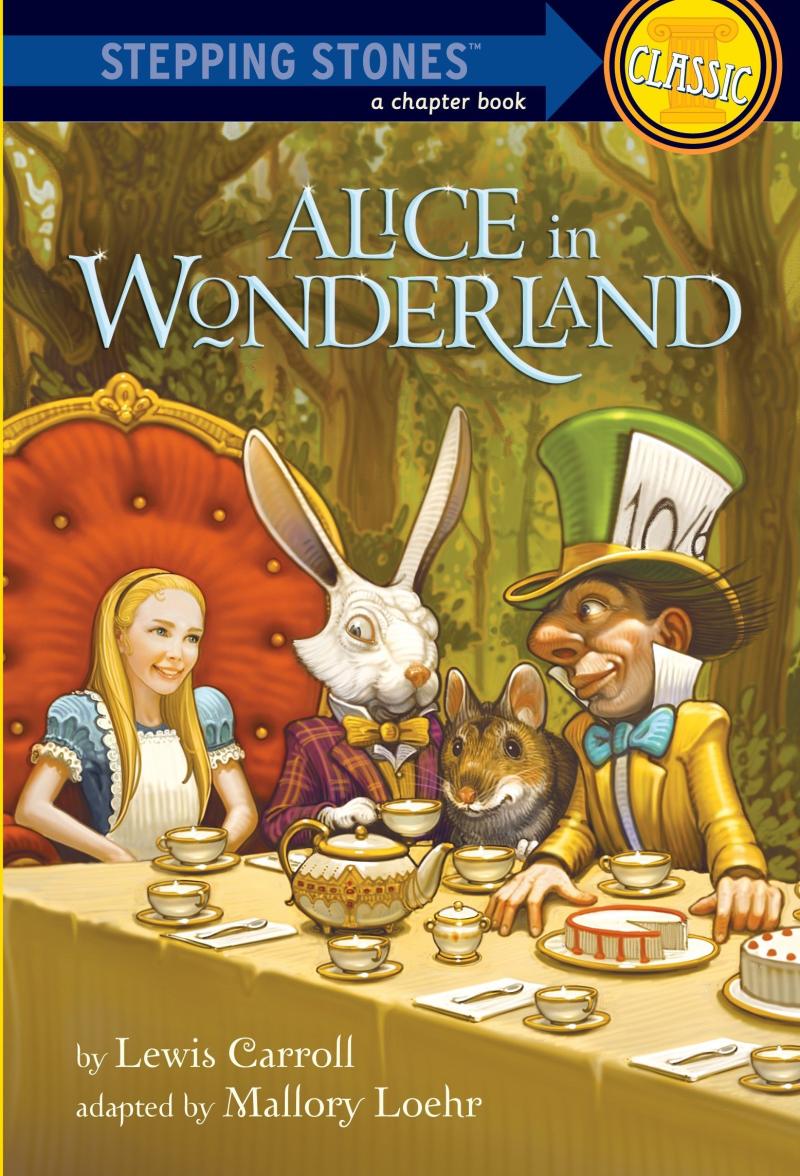 爱丽丝梦游仙境 Alice in Wonderland 兰登经典文学初级章节书 Stepping Stone Book Classic 英文原版 中图原版