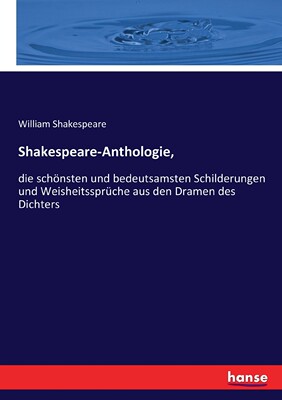 预售 按需印刷Shakespeare-Anthologie 德语ger