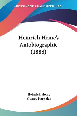 预售 按需印刷 Heinrich Heine's Autobiographie (1888)德语ger