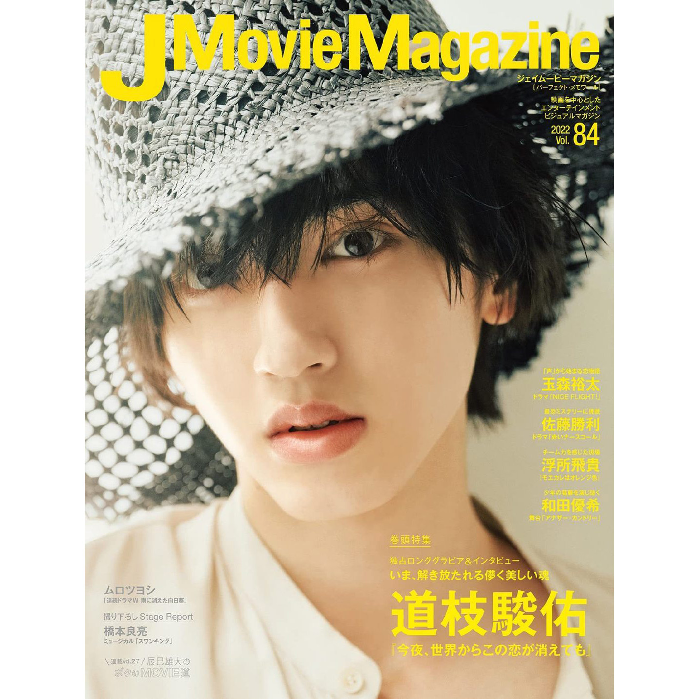 进口日文 J Movie Magazine Vol.84 表纸 道枝骏佑