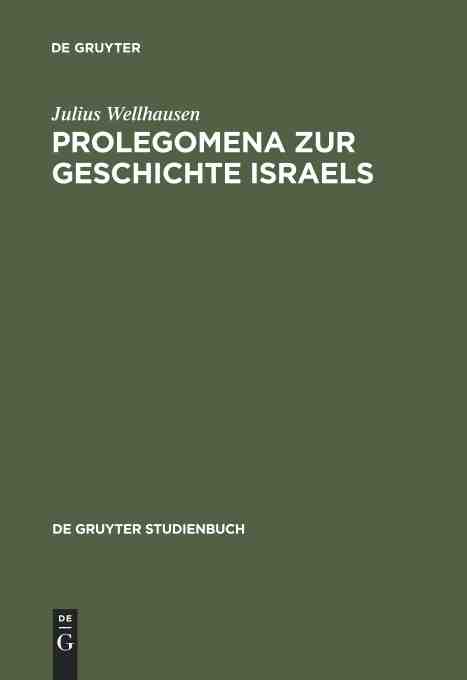 预售按需印刷 Prolegomena zur Geschichte Israels