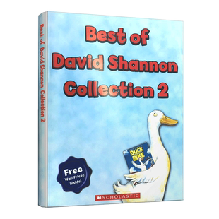 英文原版Best of David Shannon Collection 2 (4 Book + 1 Wall Frieze) 大卫·香农经典得奖绘本套装幼儿图书0-3-6岁绘本故事书