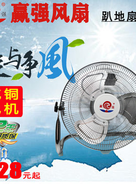赢强/盈强电风扇铁壳工业扇电机
