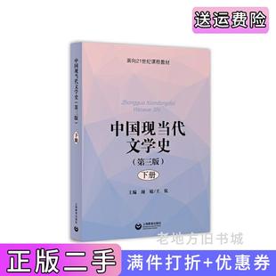二手正版中国现当代文学史第三版第3版下册颜敏、王侃著上海教育出版社