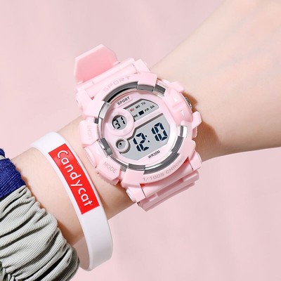 初高中学生专用手表男女孩儿童时尚潮流夜光初中生闹钟女生电子表