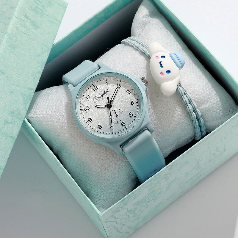 中学生手表女生儿童小学生初中生潮流森系小清新学院风考试石英表