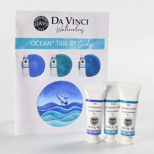 美国达文西dvp水彩8ml3色颜料