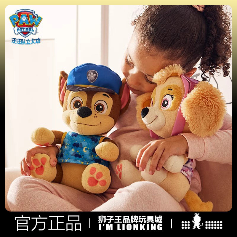 汪汪队立大功毛绒公仔玩偶宝宝哄睡换装天天阿奇珠珠狗狗儿童礼物