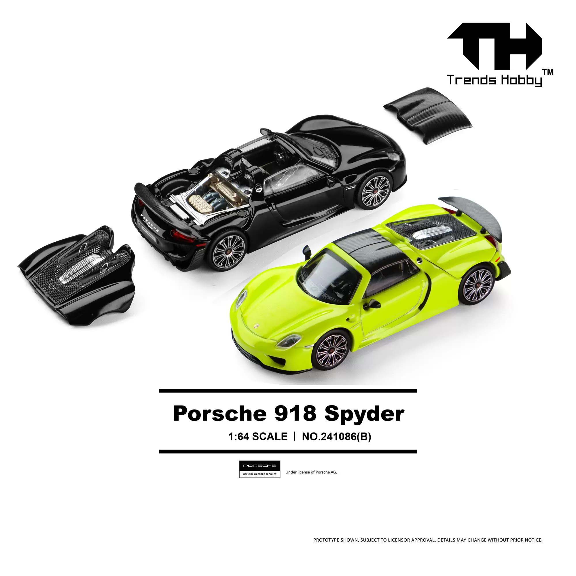 TH1/64合金保时捷918Spyder模型