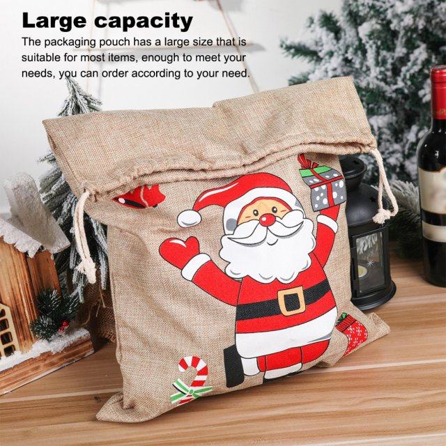 pack of 2 christmas gift bags storage large size candy pouch