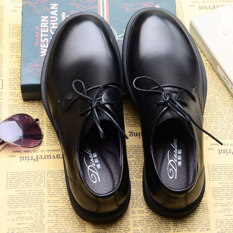 头层牛皮男鞋迪斯勒休闲皮鞋英伦