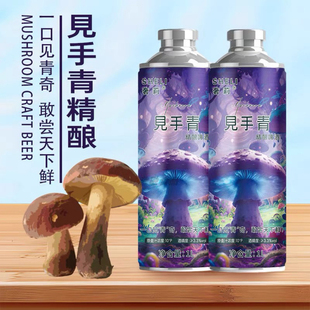 6罐 1升 箱 新品 奢莉奢莉见手青精酿啤酒口感醇香独特