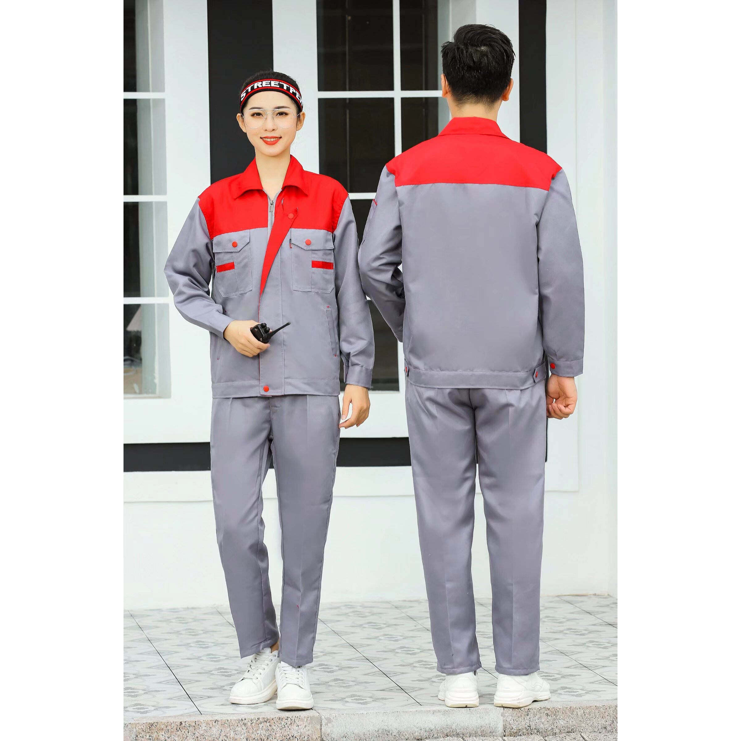 2026劳保服长袖工作服定制logo套装男女春秋耐磨汽修车间维修厂服,个性定制/设计服务/DIY,工作服定制,淘宝优惠券,粉丝福利购,淘宝优惠卷