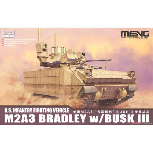 MENG 1/72 美国M2A3“布雷德利”BUSK III步兵战车  72-005 现货