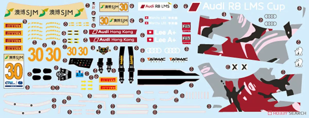 PLATZ 1/24 Audi Hong Kong R8 Racing GT-3 2015 Macau World Cup PN24028 Spot