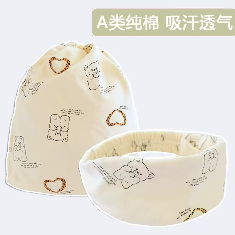 孕产妇月子帽A类棉纯防风出院帽