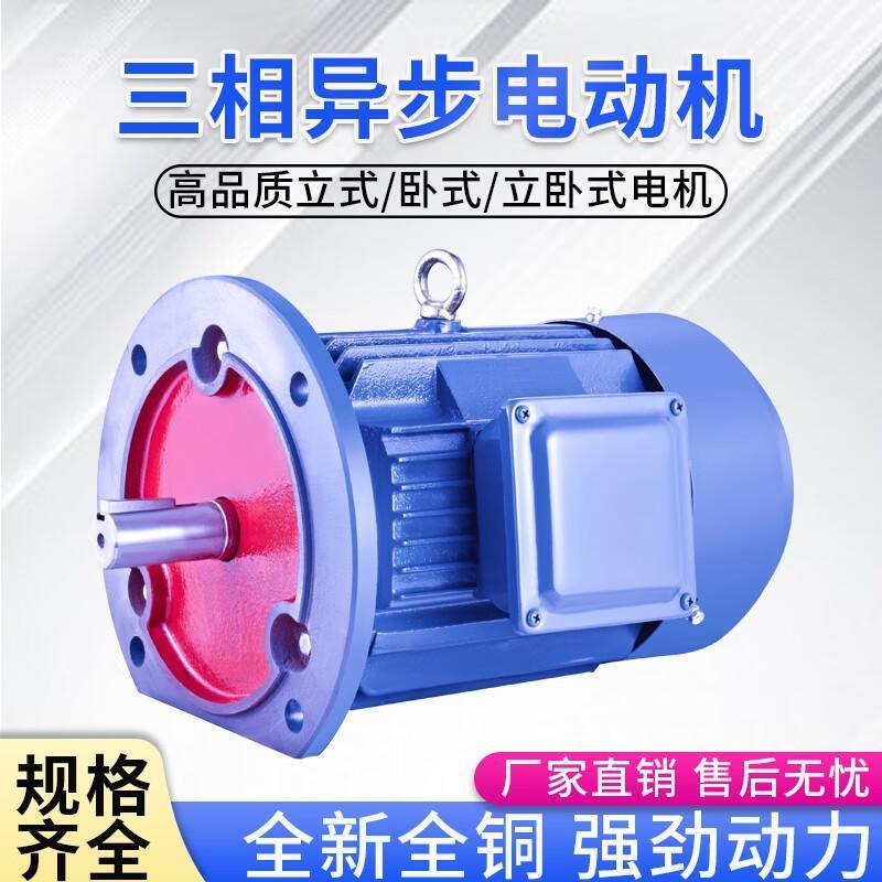 三相电机Y100L2-4 3KW/Y112M-4 4KW/1.5/2.2/5.5KW全铜国标电动机