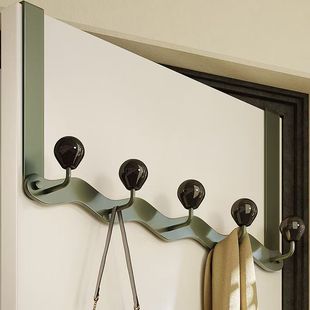 门后挂钩挂衣架加高门上挂衣钩免打孔卧室门后置物架收纳门背式