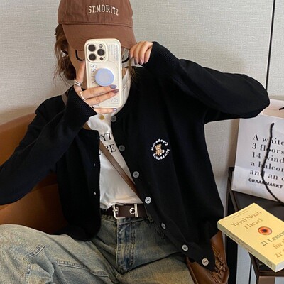 针织开衫女早秋穿搭高级感2025新款秋季吊带裙外搭外套薄款上衣