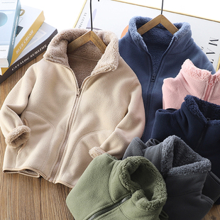 校服神器摇粒绒保暖加厚冬天内胆初中生小学生上衣内搭棉袄冬装