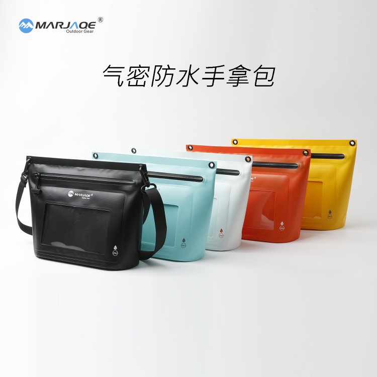 IPX7气密防水拉链单肩防水袋手拿包可触屏户外旅行游泳漂流洗漱包