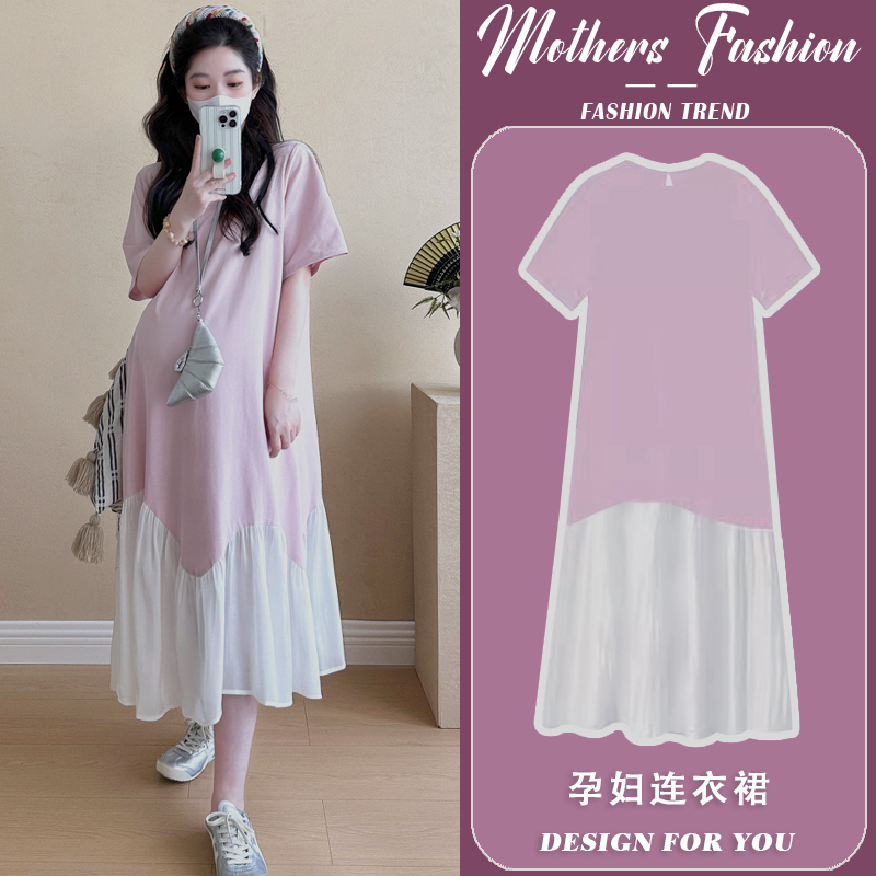 孕妇连衣裙夏2024新款一件穿到生