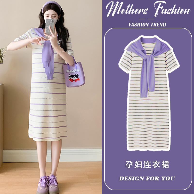 孕妇连衣裙夏季2025新款