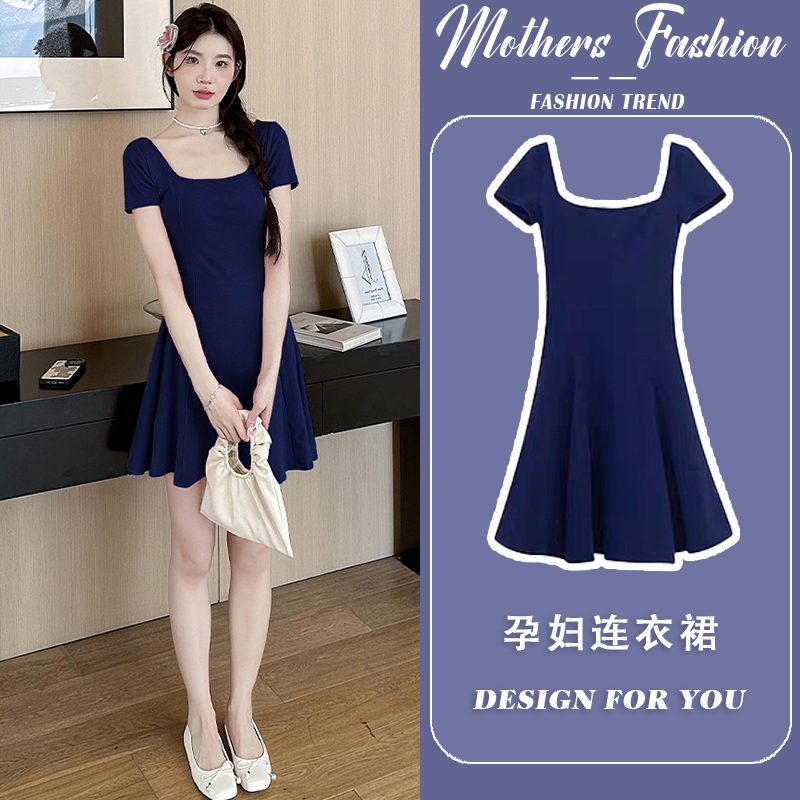 孕妇连衣裙夏季2024新款穿到生
