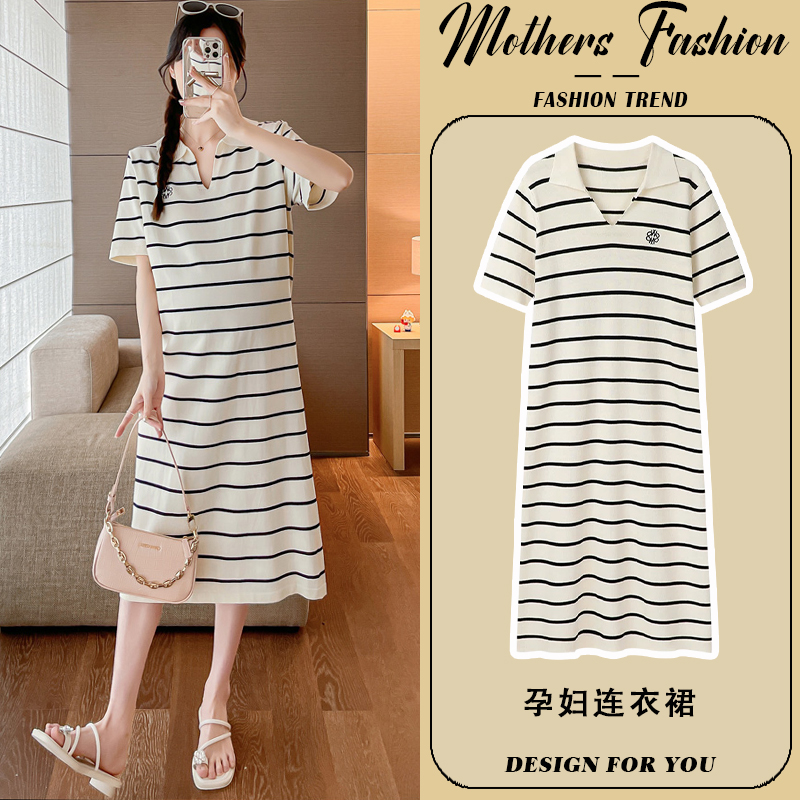 孕妇连衣裙夏季2025新款韩版宽松