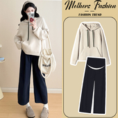 卫衣裤 孕妇套装 孕期穿搭休闲连帽韩版 时尚 子两件套女 春秋2026新款