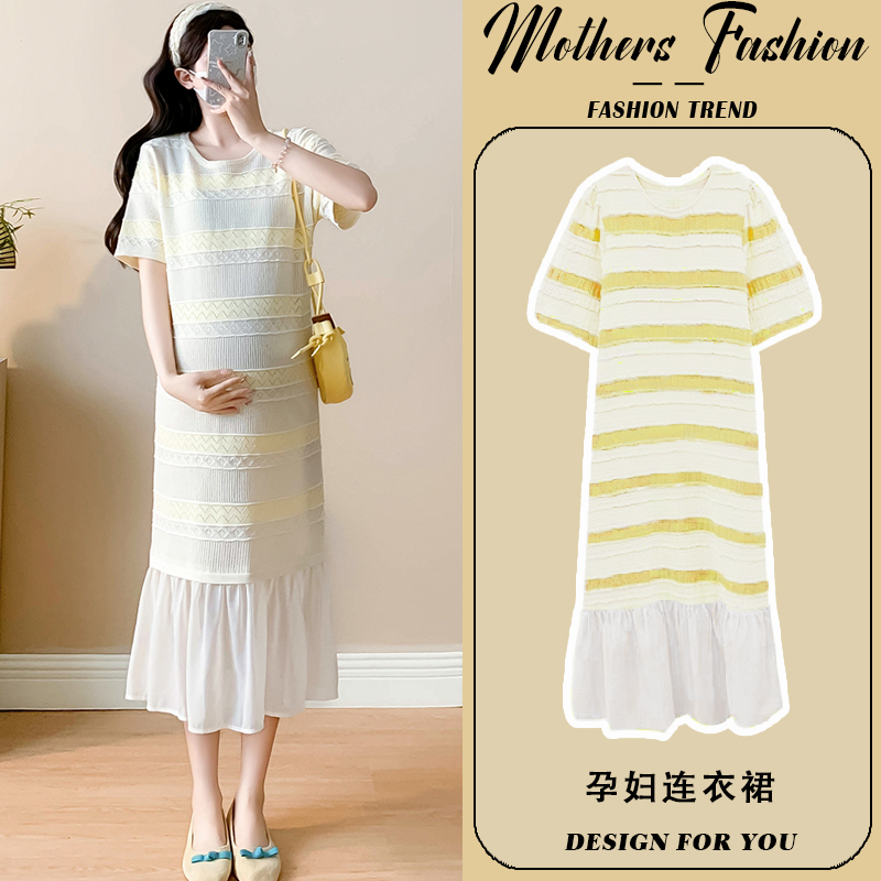 孕妇连衣裙夏季2025新款