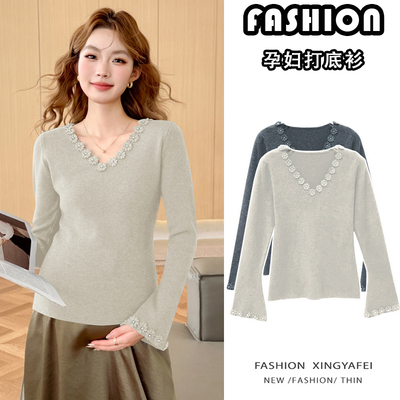 孕妇打底衫秋冬2025新款