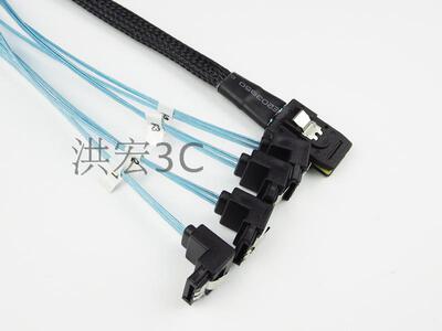 1拖4服务器阵列卡Mini SAS 36P SFF-8087转4*SATA 7P接硬盘数据线
