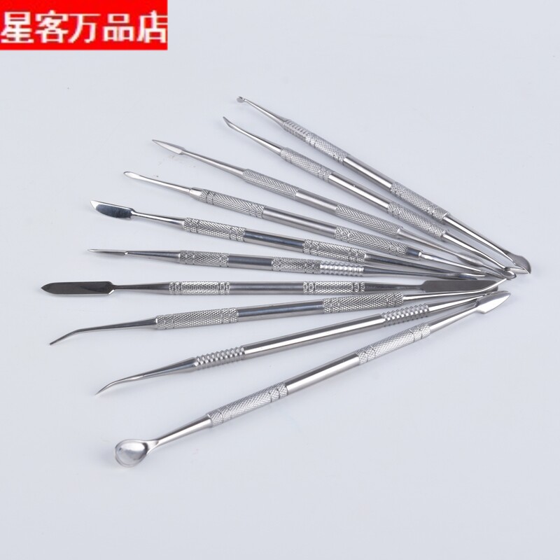 特价黑色金属雕塑工具泥塑刀软陶石粉粘土精雕油泥塑型精钢刀